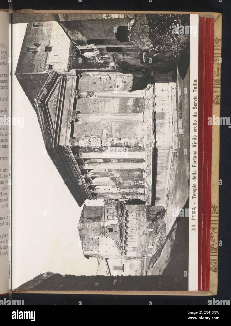 Extérieur van de Tempel van Portunus te Rome; Rome - Temple de la fortune virile, construit par Servio Tullio. . Banque D'Images