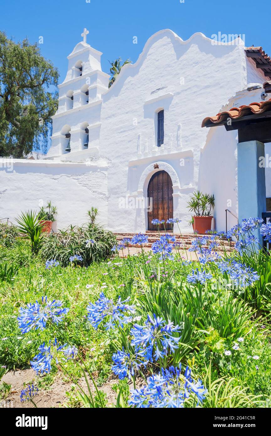 Mission Basilica San Diego de Alcala, San Diego, Californie, États-Unis d'Amérique Banque D'Images