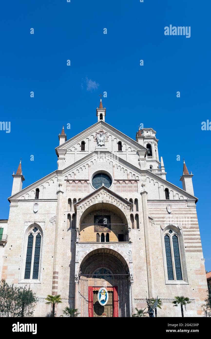 Vue de la cathédrale de Vérone Banque D'Images