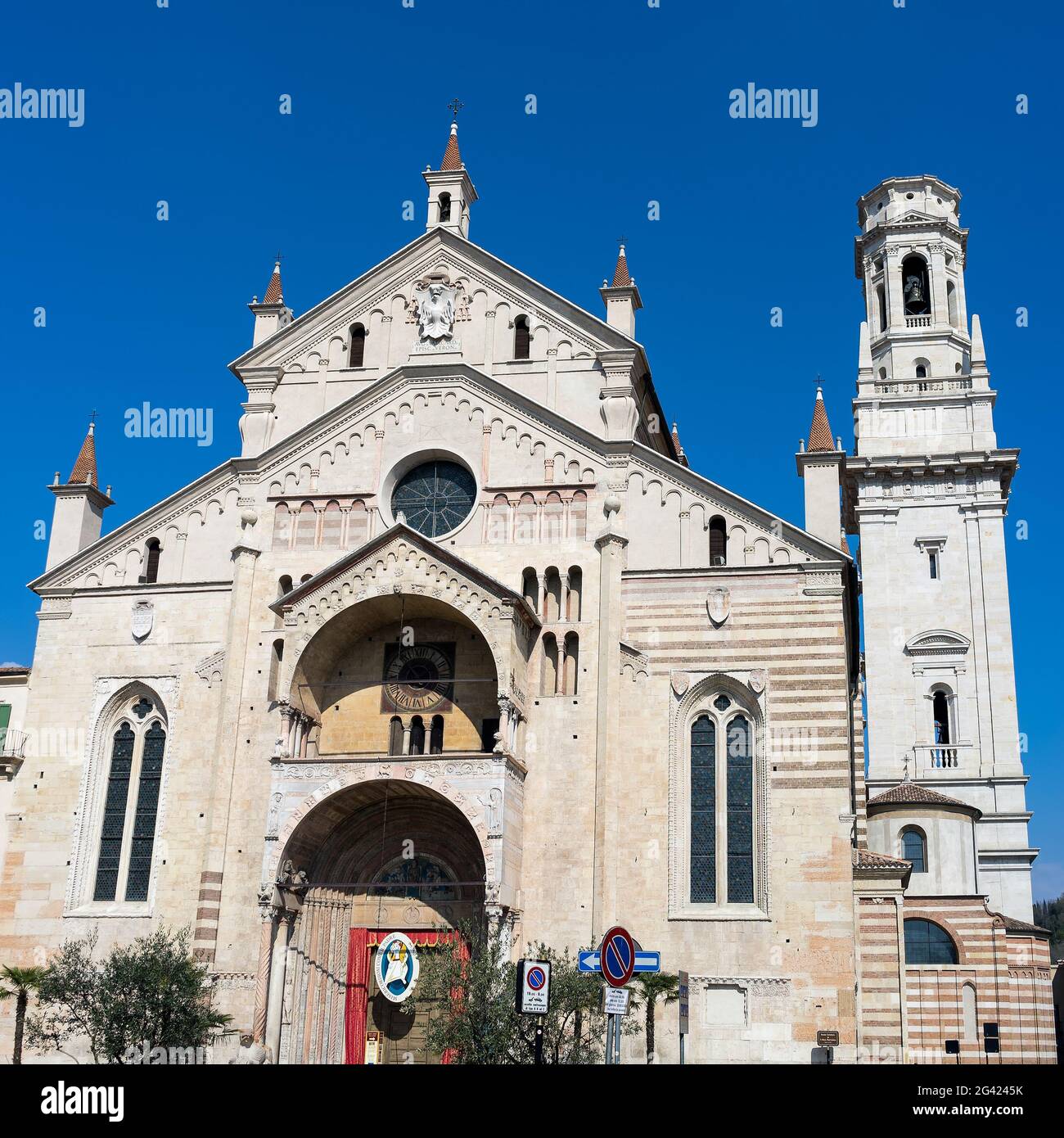 Vue de la cathédrale de Vérone Banque D'Images