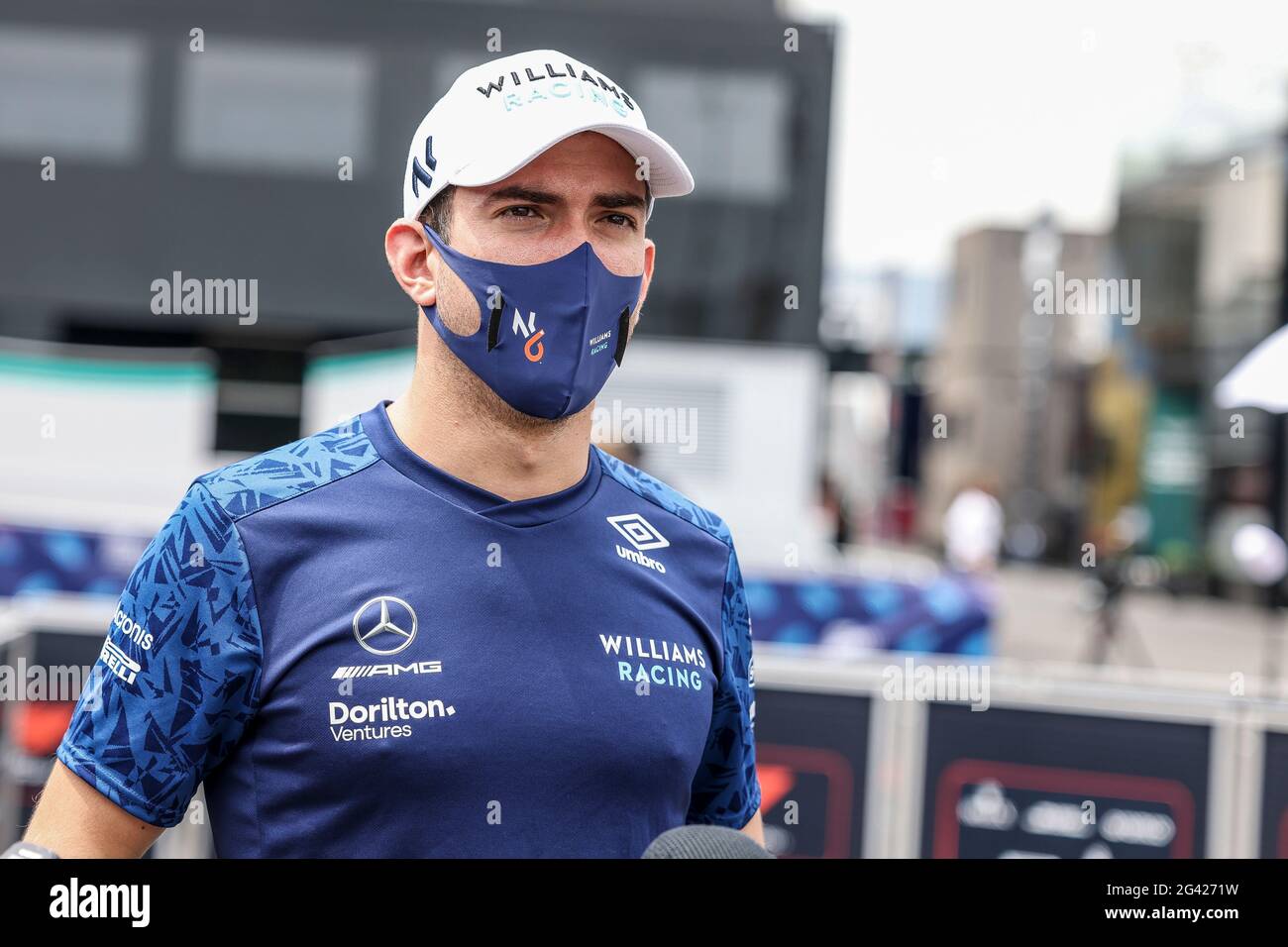 Le Castellet, France. 17 juin 2021. # 6 Nicholas Latifi (CAN, Williams Racing), Grand Prix de France de F1 au circuit Paul Ricard le 17 juin 2021 au Castellet, France. (Photo de HOCH ZWEI) crédit: dpa/Alay Live News Banque D'Images