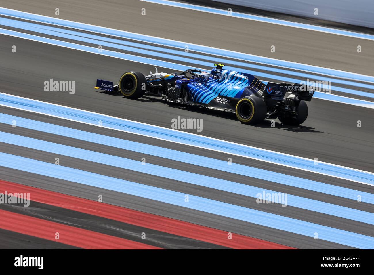 Le Castellet, France. 18 juin 2021. 06 LATIFI Nicholas (CAN), Williams Racing F1 FW43B, action pendant le Grand Prix de France des Émirats de Formule 1 2021, 7e manche du Championnat du monde de Formule 1 2021 de la FIA du 18 au 20 juin 2021 sur le circuit Paul Ricard, au Castellet, France - photo Marc de Mattia / DPPI / LiveMedia crédit: Agence photo indépendante / Alay Live News Banque D'Images