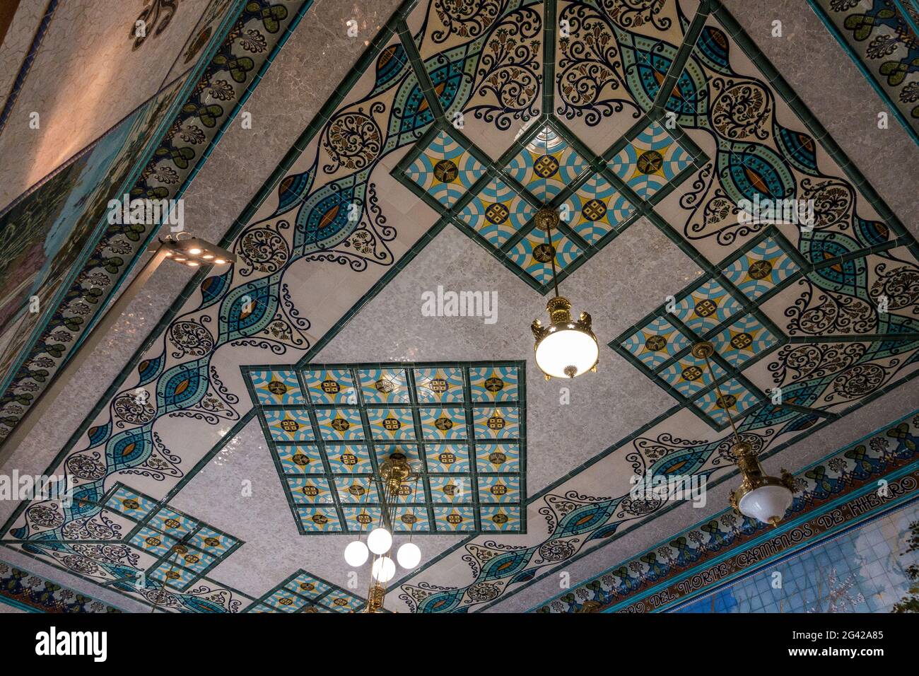 VALENCIA, Espagne - 24 février : Intérieur de la Gare du Nord à Valence en Espagne le 24 février 2019 Banque D'Images