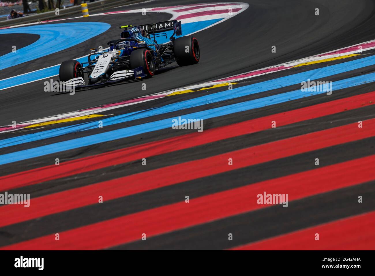 Le Castellet, France. 18 juin 2021. # 6 Nicholas Latifi (CAN, Williams Racing), Grand Prix de France de F1 au circuit Paul Ricard le 18 juin 2021 au Castellet, France. (Photo de HOCH ZWEI) crédit: dpa/Alay Live News Banque D'Images