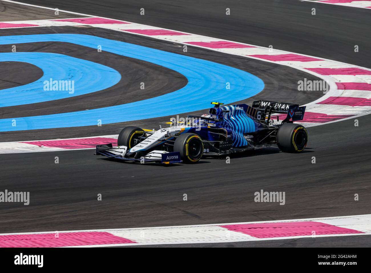 Le Castellet, France. 18 juin 2021. # 6 Nicholas Latifi (CAN, Williams Racing), Grand Prix de France de F1 au circuit Paul Ricard le 18 juin 2021 au Castellet, France. (Photo de HOCH ZWEI) crédit: dpa/Alay Live News Banque D'Images