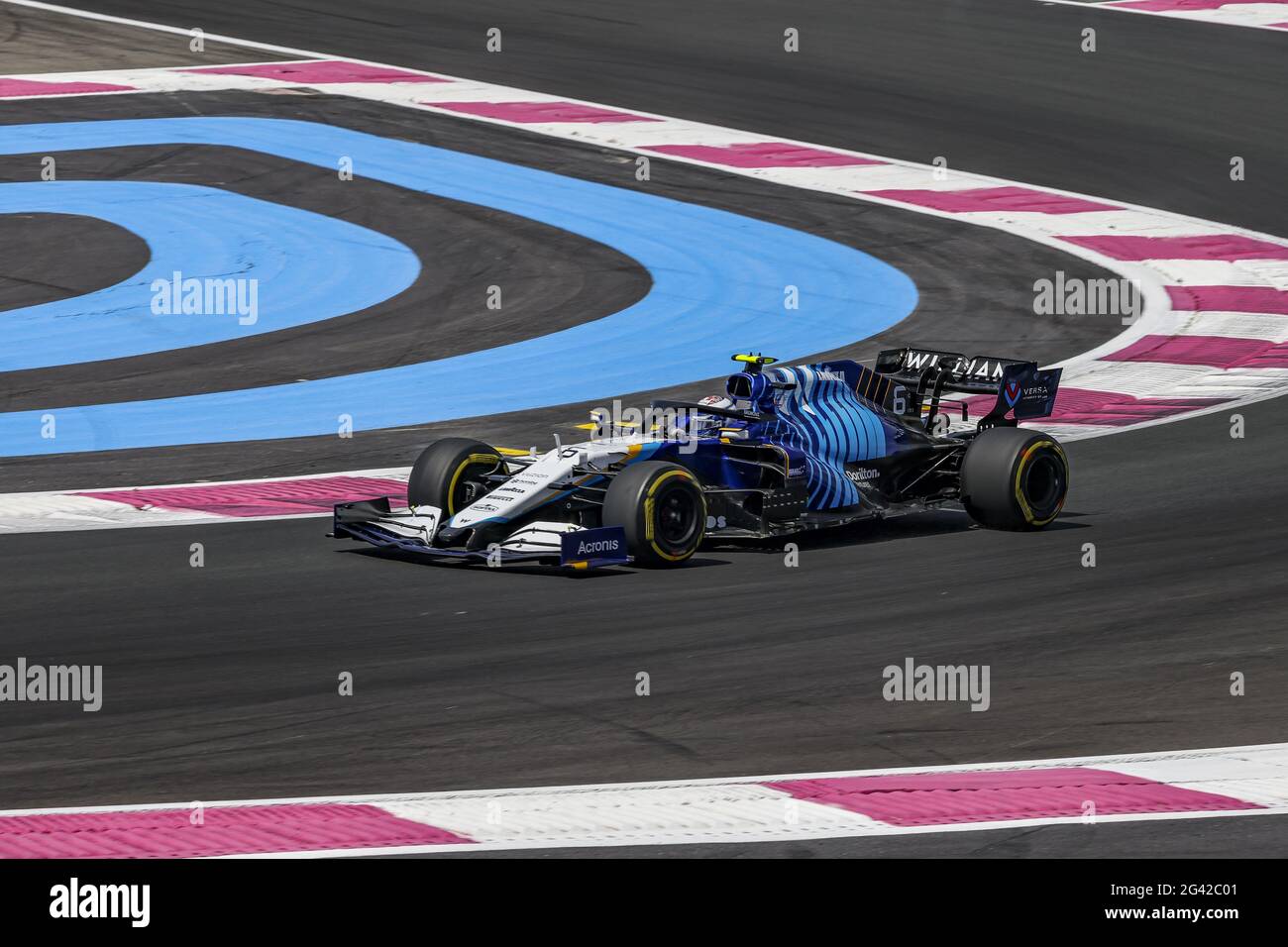 Le Castellet, France. 18 juin 2021. 06 LATIFI Nicholas (CAN), Williams Racing F1 FW43B, action pendant le Grand Prix de France des Émirats de Formule 1 2021, 7e manche du Championnat du monde de Formule 1 2021 de la FIA du 18 au 20 juin 2021 sur le circuit Paul Ricard, au Castellet, France - photo Marc de Mattia / DPPI / LiveMedia crédit: Agence photo indépendante / Alay Live News Banque D'Images