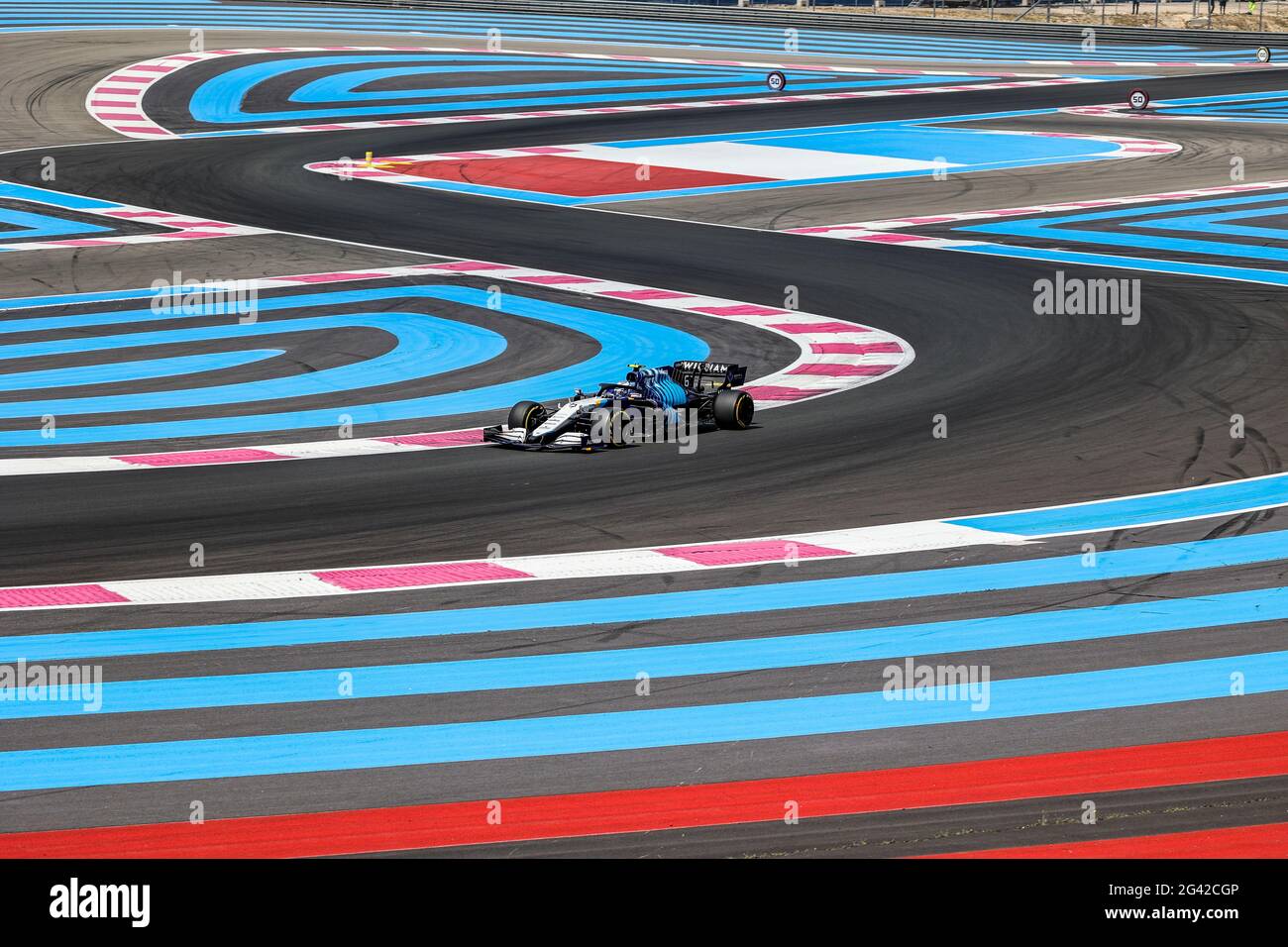 Le Castellet, France. 18 juin 2021. # 6 Nicholas Latifi (CAN, Williams Racing), Grand Prix de France de F1 au circuit Paul Ricard le 18 juin 2021 au Castellet, France. (Photo de HOCH ZWEI) crédit: dpa/Alay Live News Banque D'Images