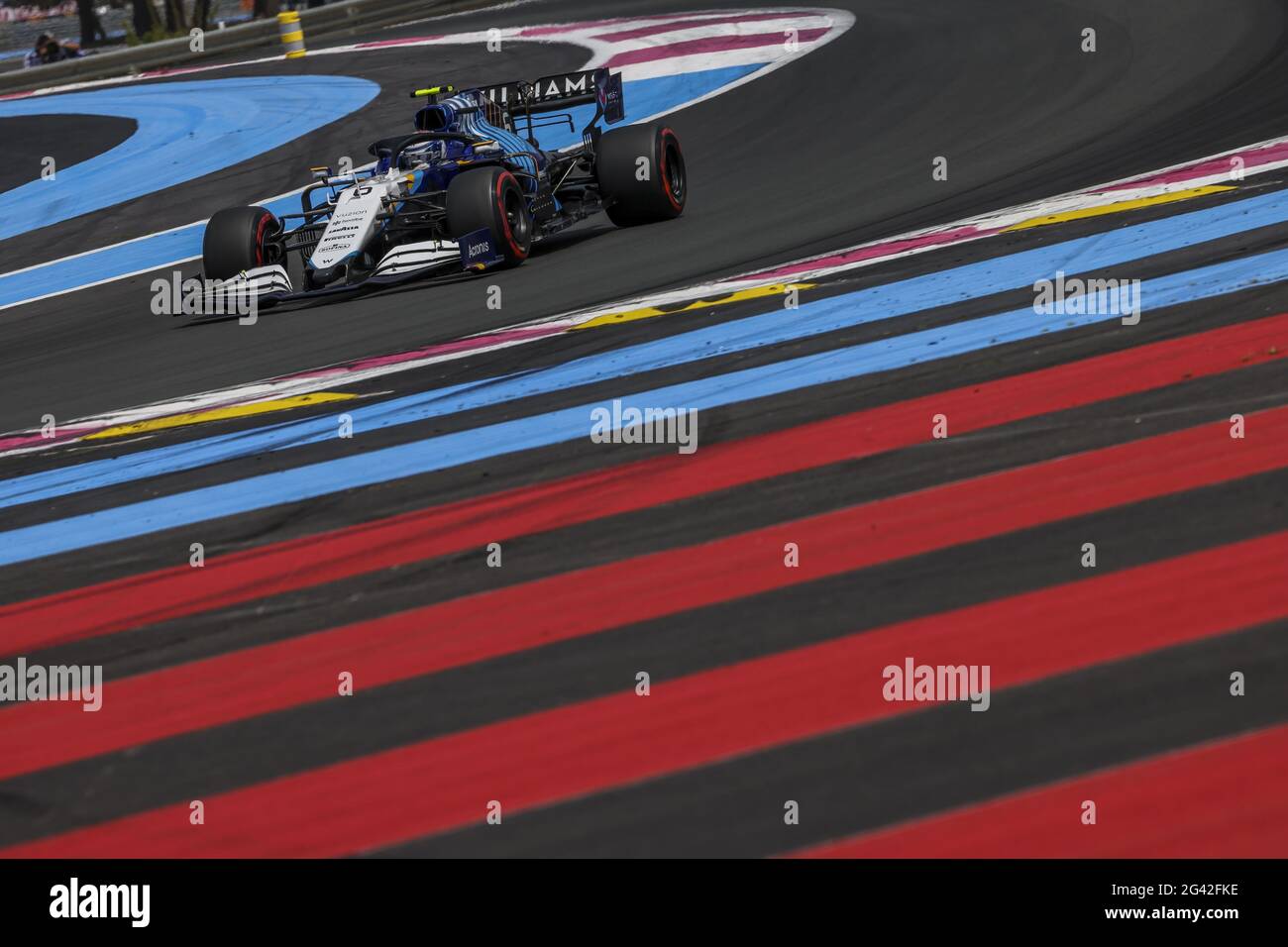 Le Castellet, France. 18 juin 2021. 06 LATIFI Nicholas (CAN), Williams Racing F1 FW43B, action, lors du Grand Prix de France des Émirats de Formule 1 2021, 7e manche du Championnat du monde de Formule 1 de la FIA 2021 du 18 au 20 juin 2021 sur le circuit Paul Ricard, au Castellet, France - photo Marc de Mattia / DPPI / LiveMedia crédit: Agence photo indépendante / Alay Live News Banque D'Images