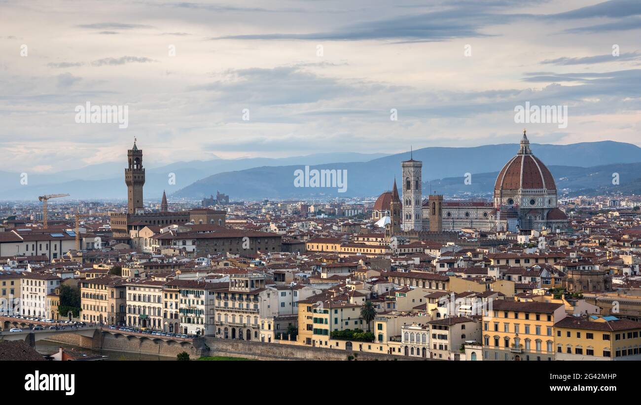 FLORENCE, Toscane/Italie - 18 OCTOBRE : toits de Florence le 18 octobre 2019 Banque D'Images