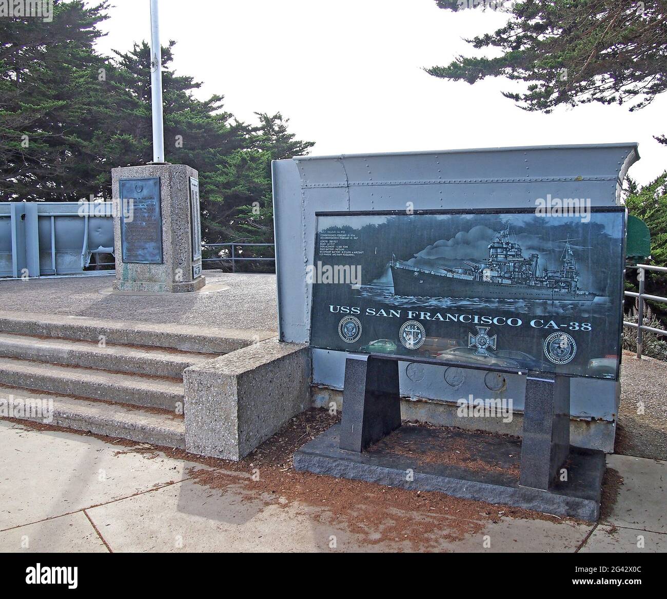 Mémorial USS San Francisco à San Francisco, Californie Banque D'Images