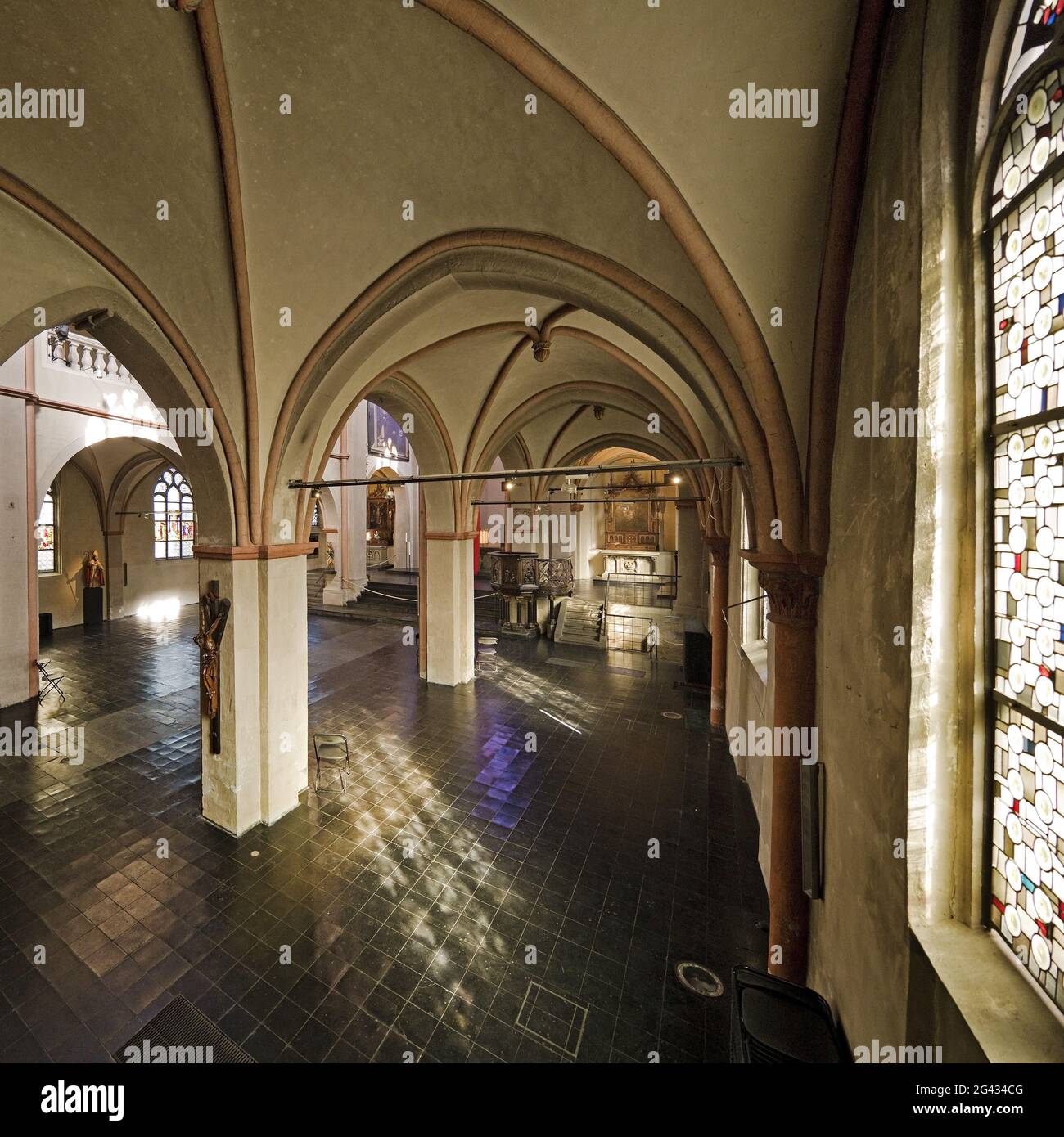 St Maria à Lyskirchen, grande église romane dans la vieille ville, Cologne, Allemagne, Europe Banque D'Images