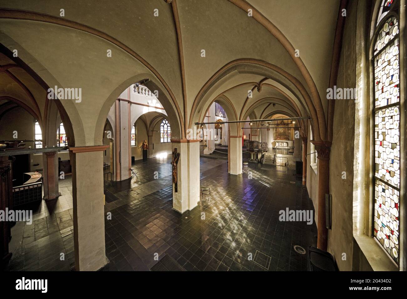 St Maria à Lyskirchen, grande église romane dans la vieille ville, Cologne, Allemagne, Europe Banque D'Images