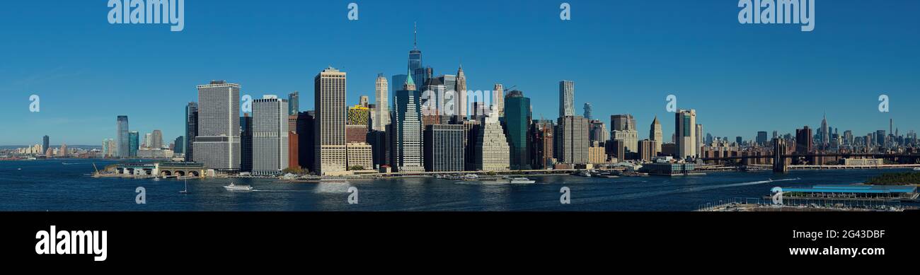 Skyline de New York City, USA Banque D'Images