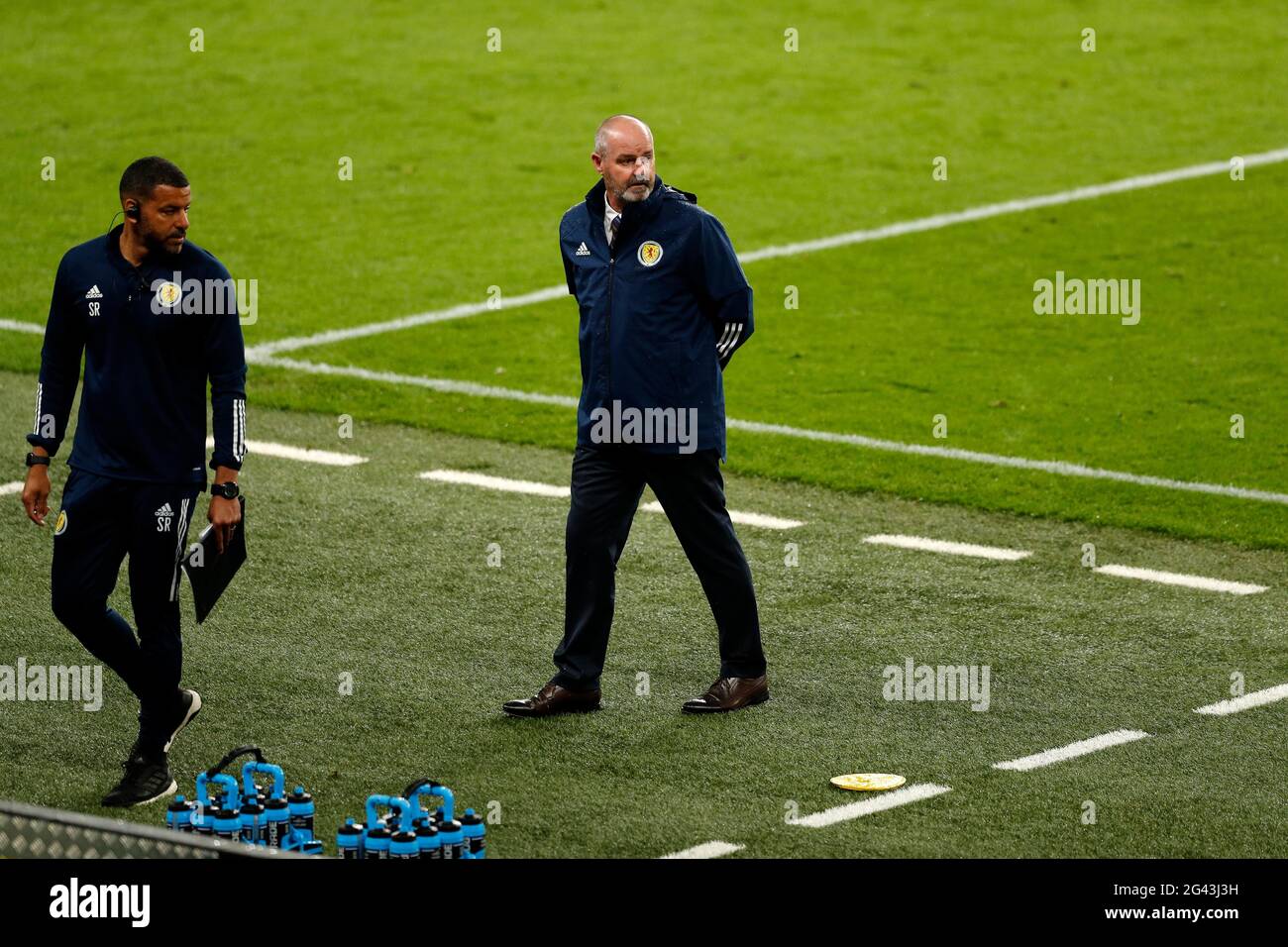 Stade Wembley, Londres, Royaume-Uni. 18 juin 2021. Championnats d'Europe de football 2021, Angleterre contre Écosse; Steve Clarke d'Écosse crédit: Action plus Sports/Alamy Live News Banque D'Images