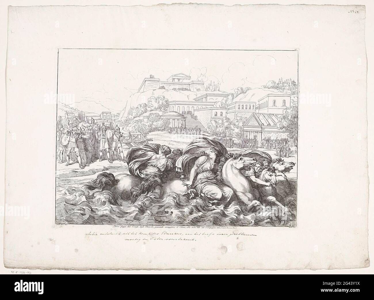 Clolelia s'échappe du camp étrusque; Cllia Fugge Dal Campo Degli ...
