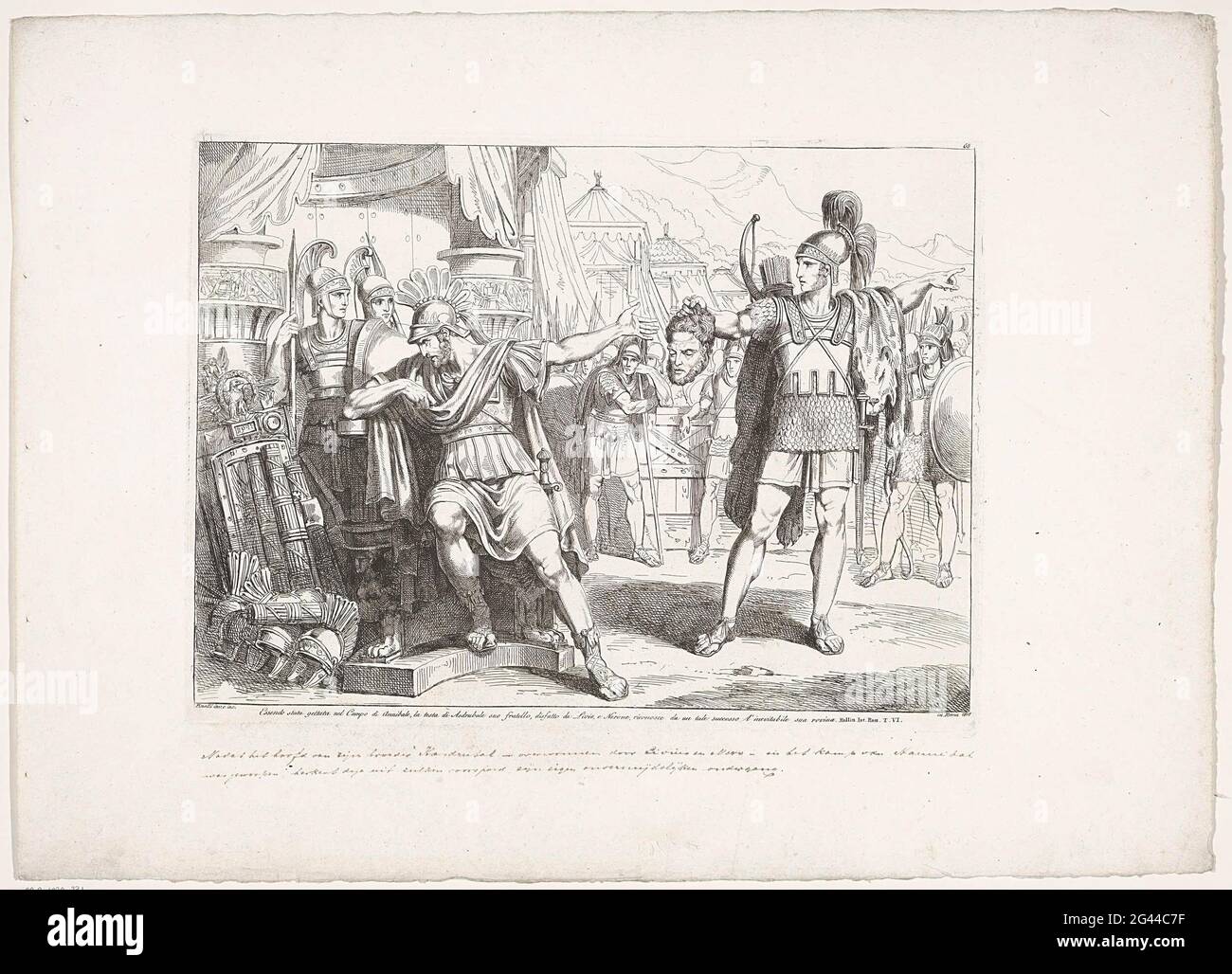 Hannibal à la tête de Hasdrubbal; Essendo Stata Gettata Nel Campo di Annibale, la Testa di Hannibal à la tête de Hasdrubbal; Essendo Stata Gettata Nel Campo di Annibale, la Testa di