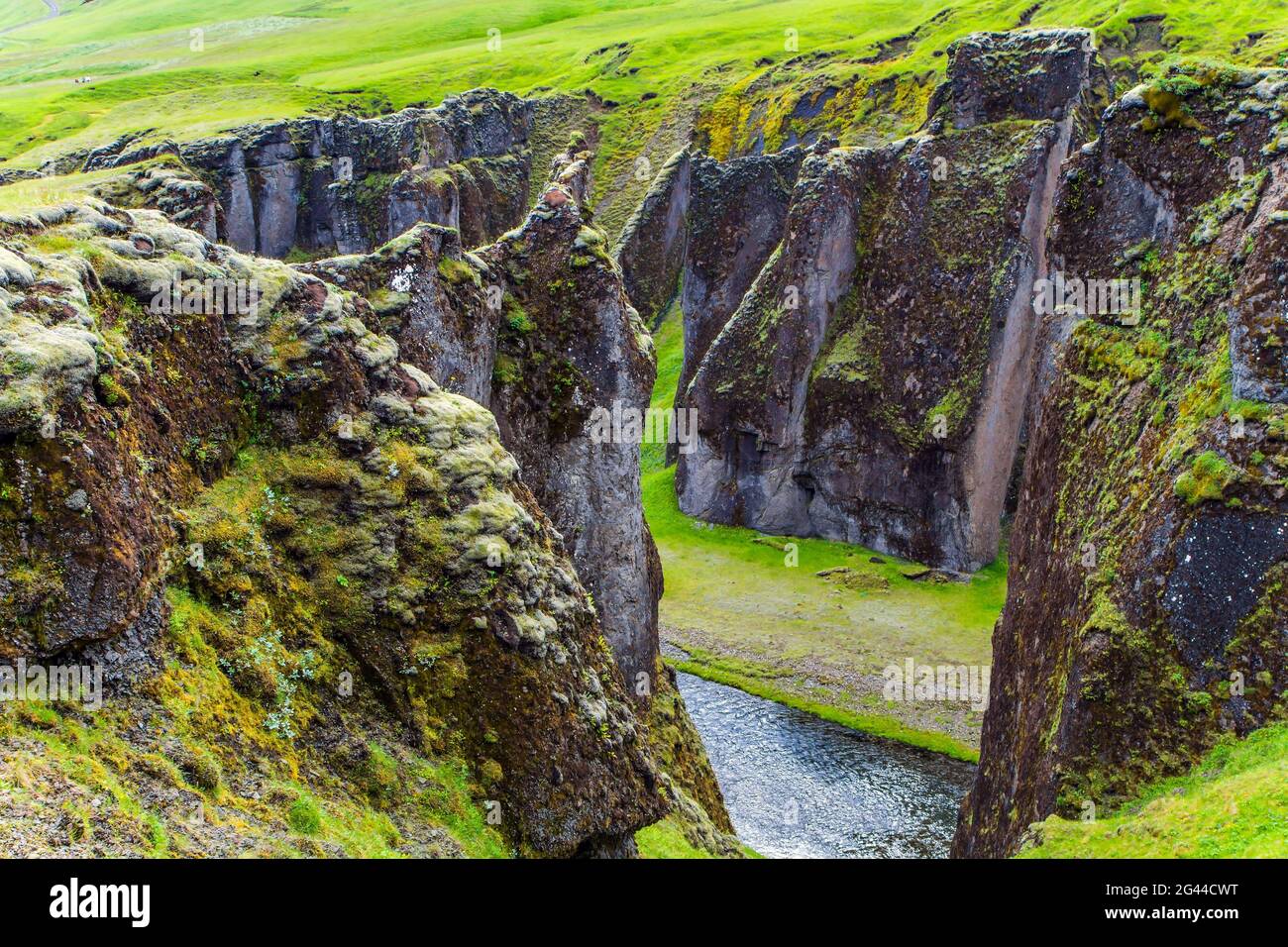 Rivière avec eau glaciaire Banque D'Images