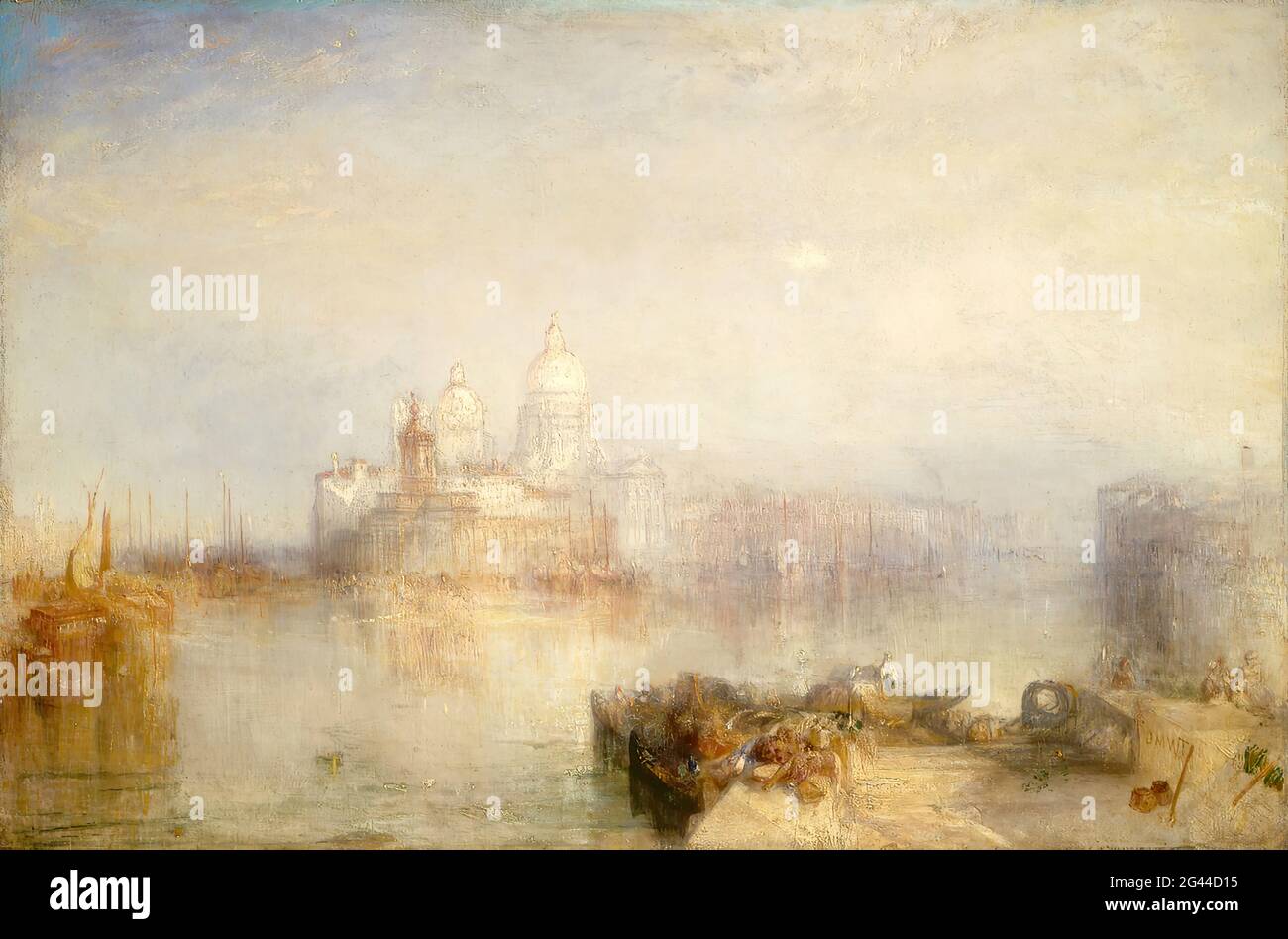 Joseph Malbord William Turner - les Dogana et Santa Maria Della Salute Venise Banque D'Images