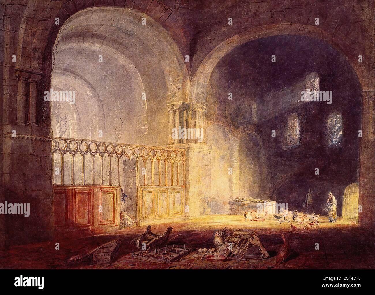 Joseph Mallord William Turner - transept Ewenny Priory Glamourganshire 18 Banque D'Images