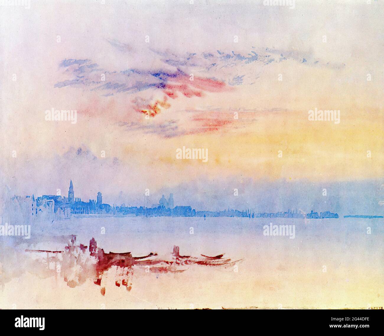 Joseph Malbord William Turner - Venise est depuis Guidecca Sunrise 1819 Banque D'Images