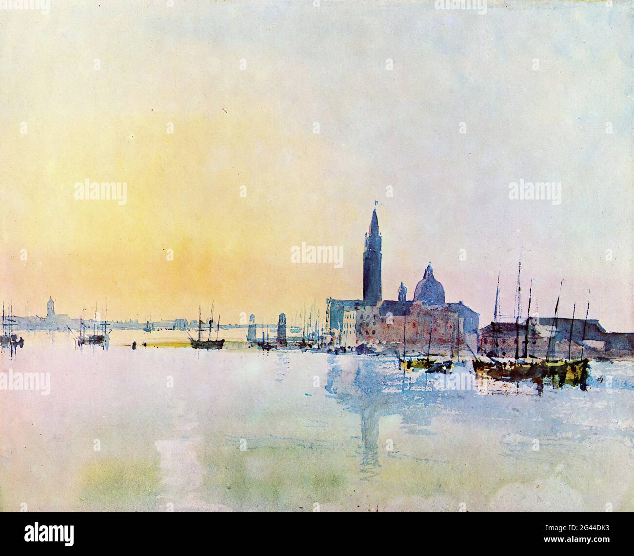Joseph Malbord William Turner - Venise San Guirgio Dogana Sunrise 1819 Banque D'Images