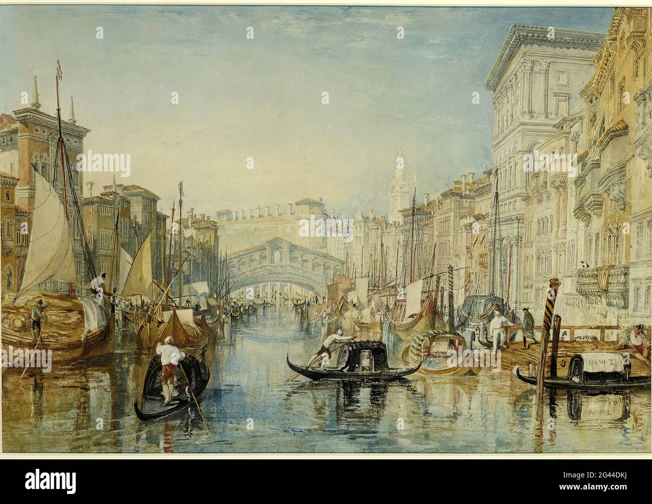 Joseph Malbord William Turner - Venise le Rialto Banque D'Images