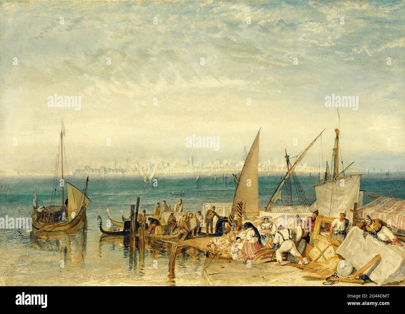 Joseph Mallord William Turner - Venise de Fusina Banque D'Images