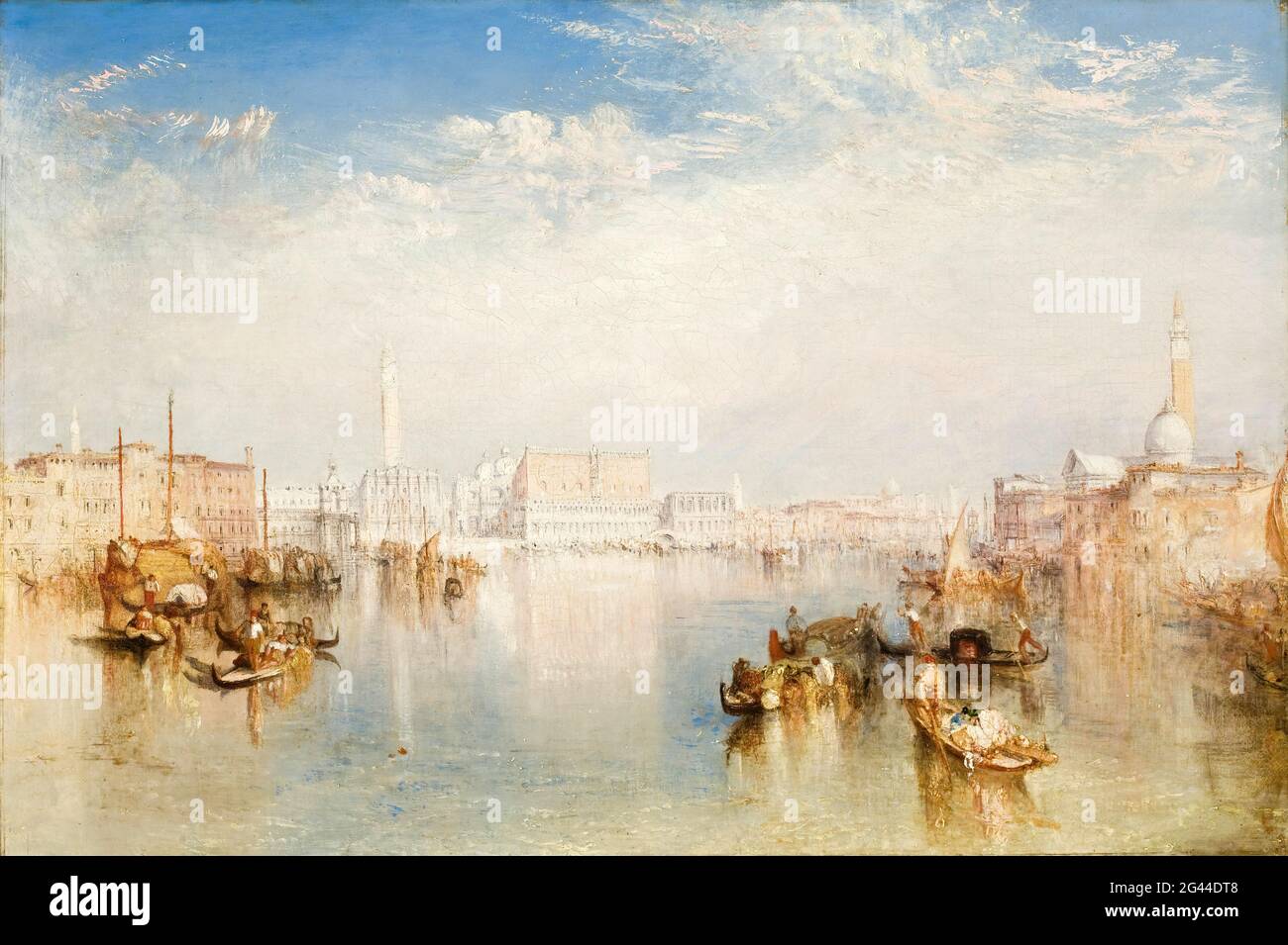 Joseph Malbord William Turner - vue de Venise le Palais Ducal Dogana et une partie de San Giorgio Banque D'Images
