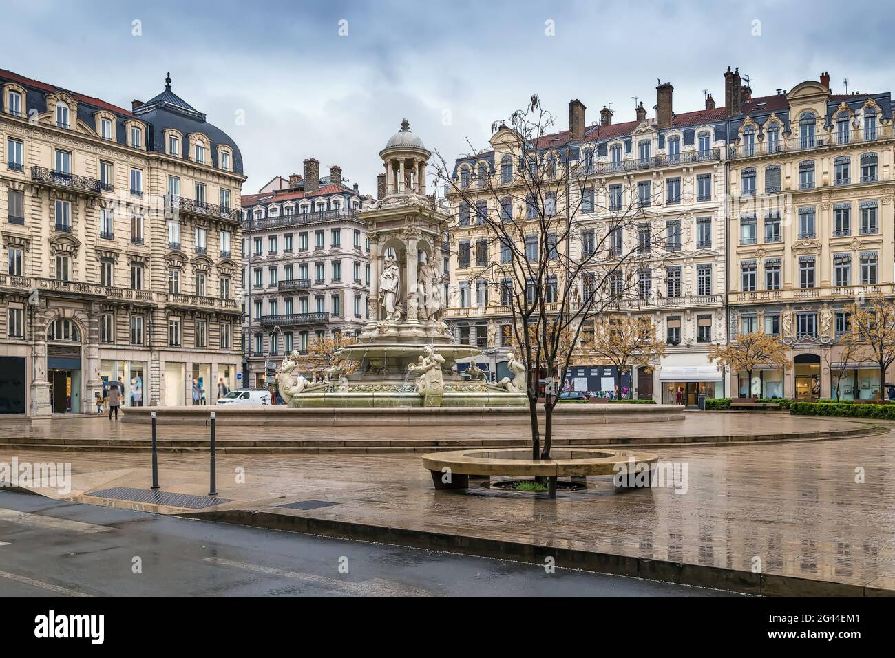 Place des Jacobins, Lyon, France Banque D'Images
