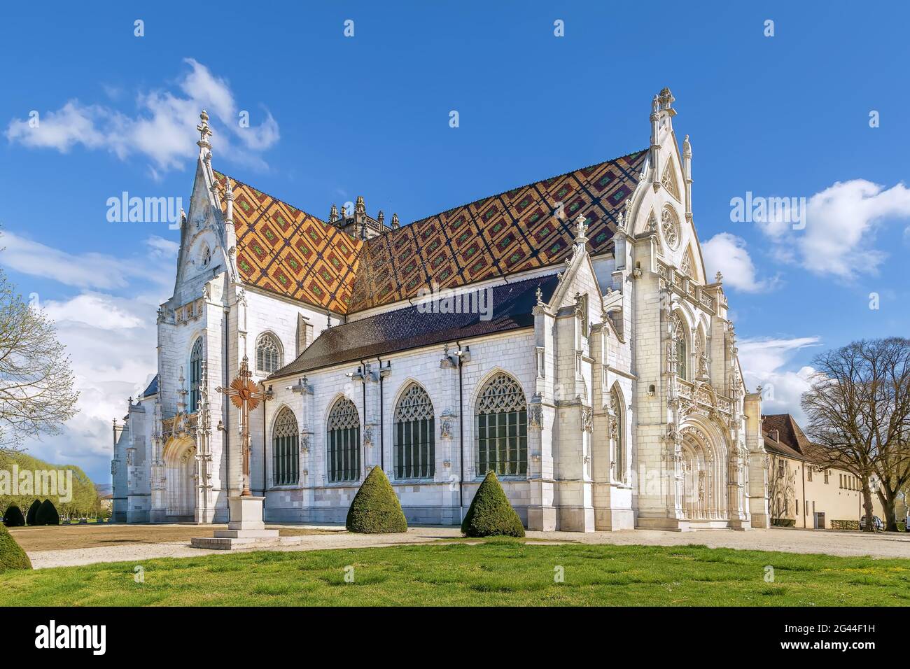 Monastère royal de Brou, Bourg-en-Bresse, France Banque D'Images