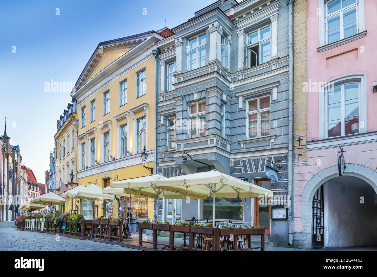 Street à Tallinn, Estonie Banque D'Images