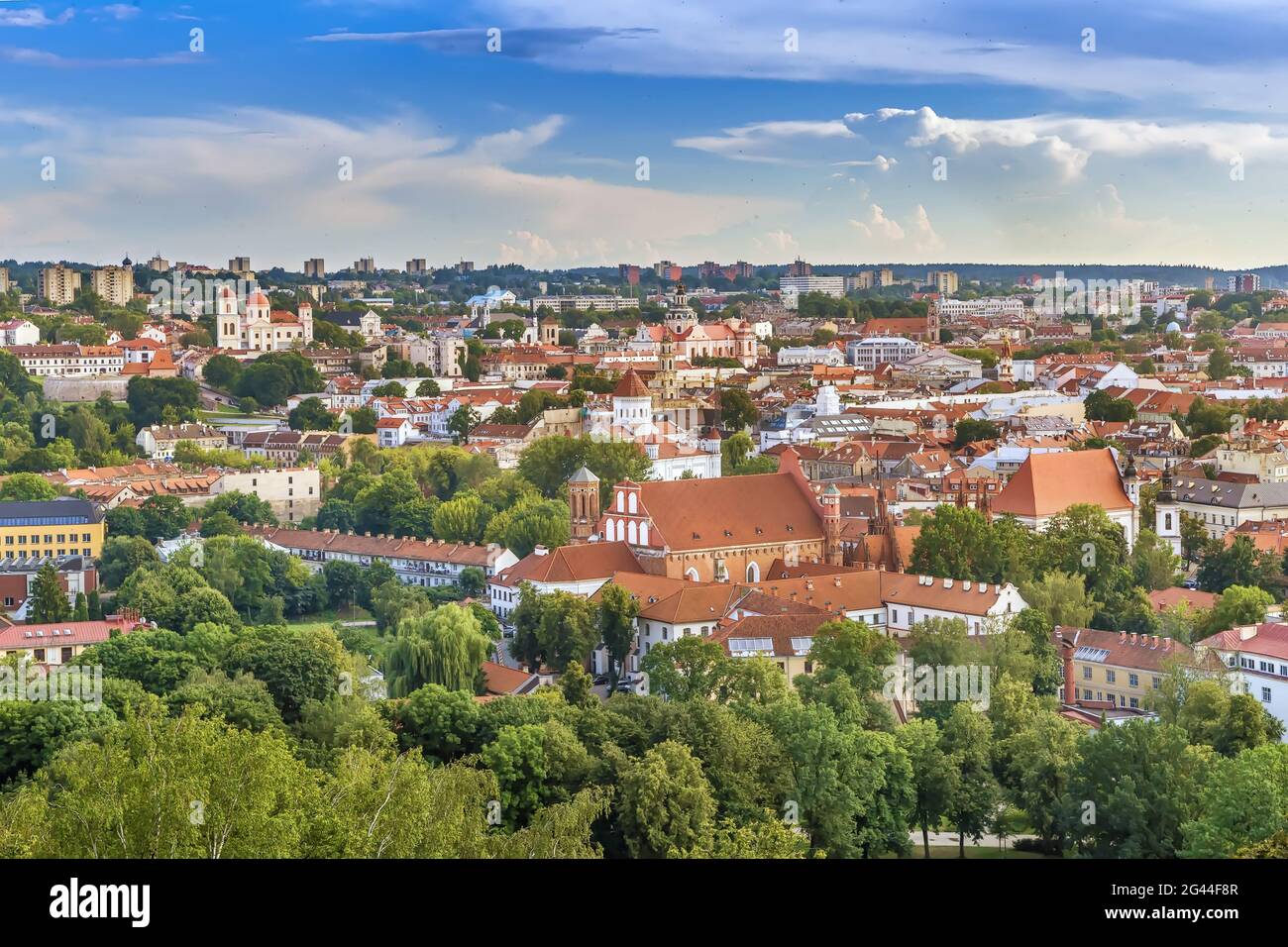 Avis de Vilnius, Lituanie Banque D'Images