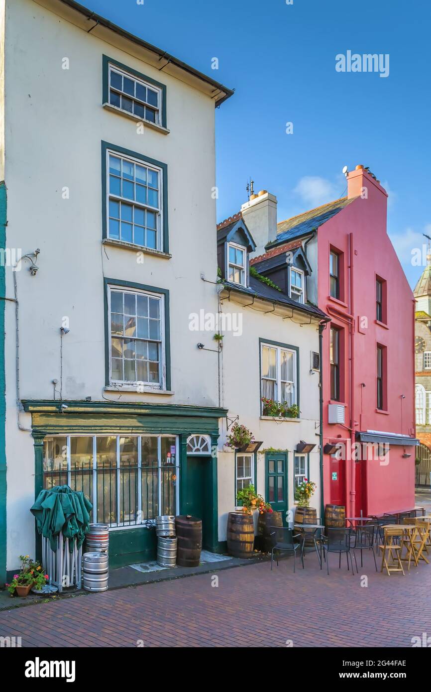 Rue à Kinsale, Irlande Banque D'Images