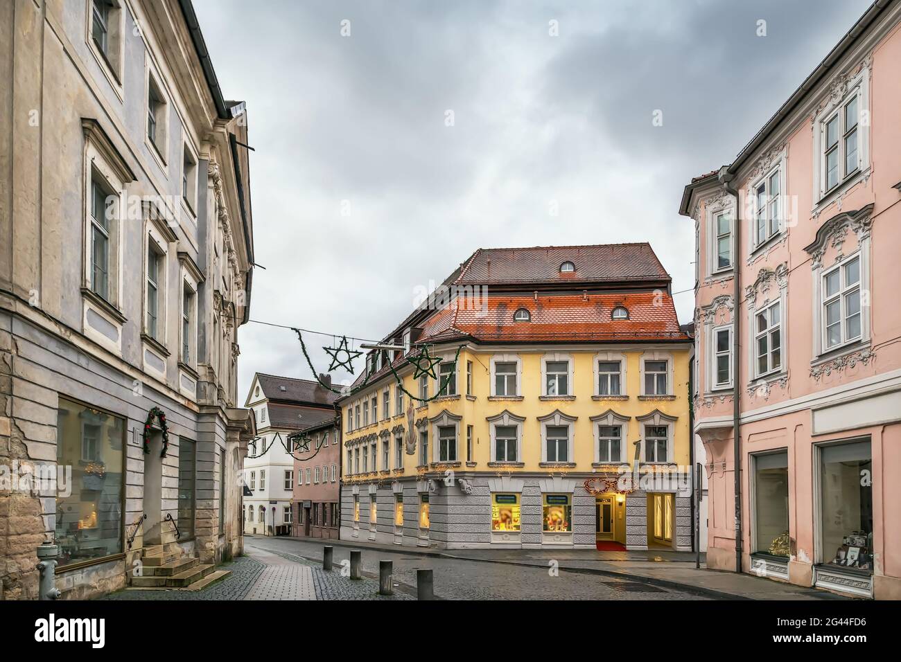 Rue à Eichstatt, Allemagne Banque D'Images