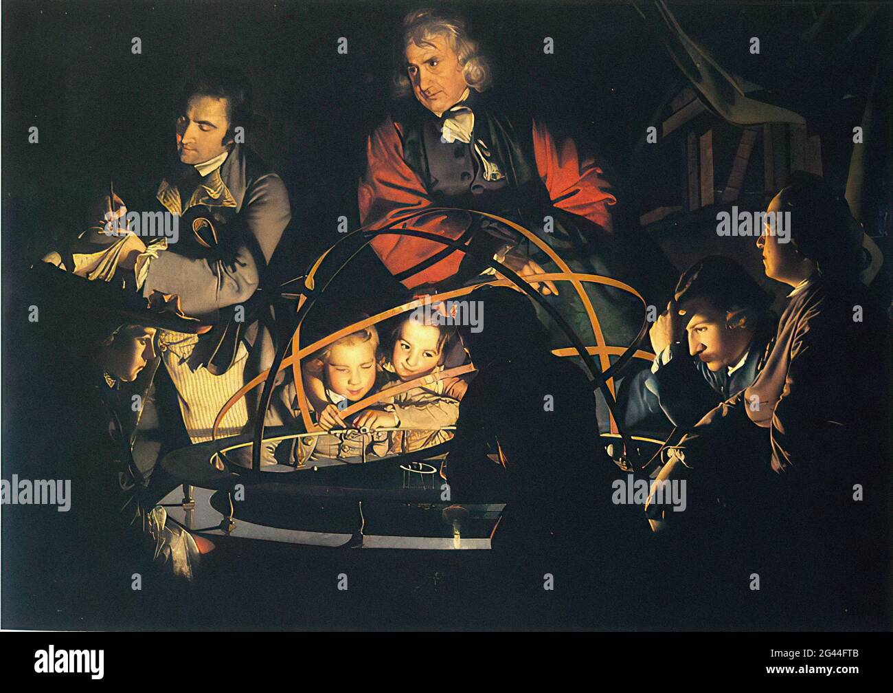 Joseph Wright de Derby (1734-1797) - Orrery 1766 Banque D'Images