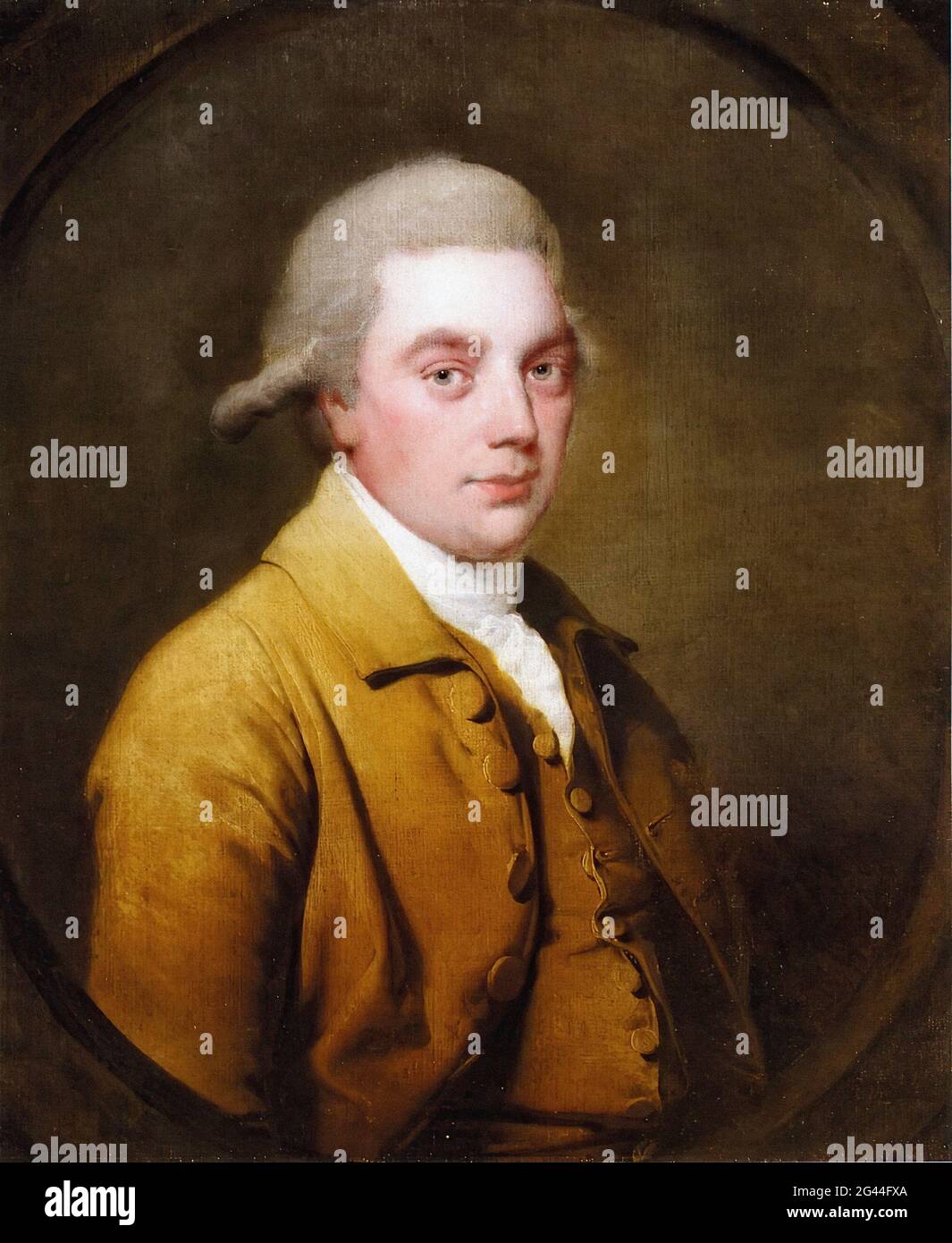 Joseph Wright de Derby (1734-1797) - Portrait Gentleman Banque D'Images