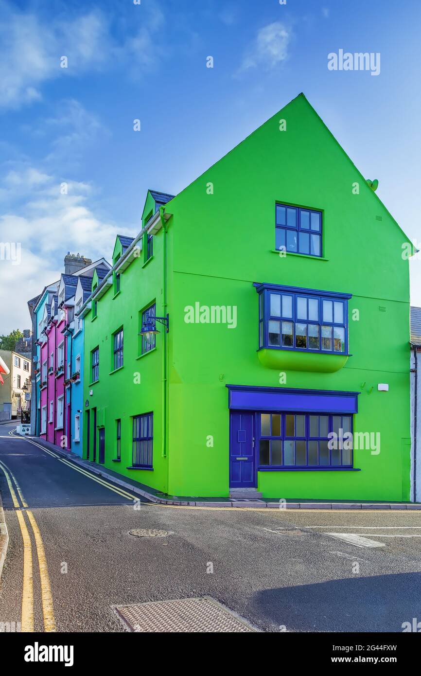 Rue à Kinsale, Irlande Banque D'Images