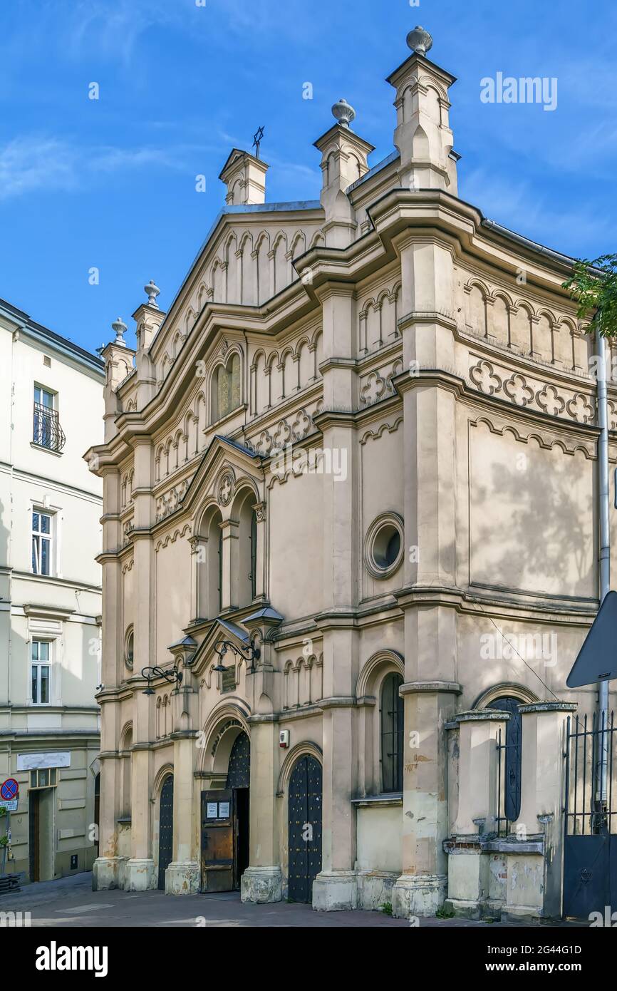 Synagogue de Tempel, Cracovie, Pologne Banque D'Images