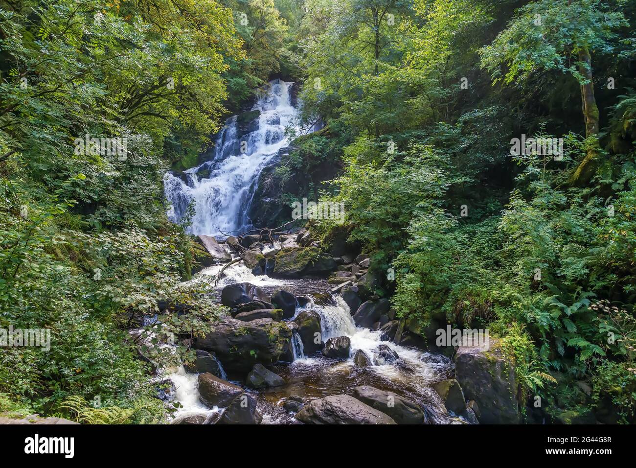 Torc Waterfall, Irlande Banque D'Images