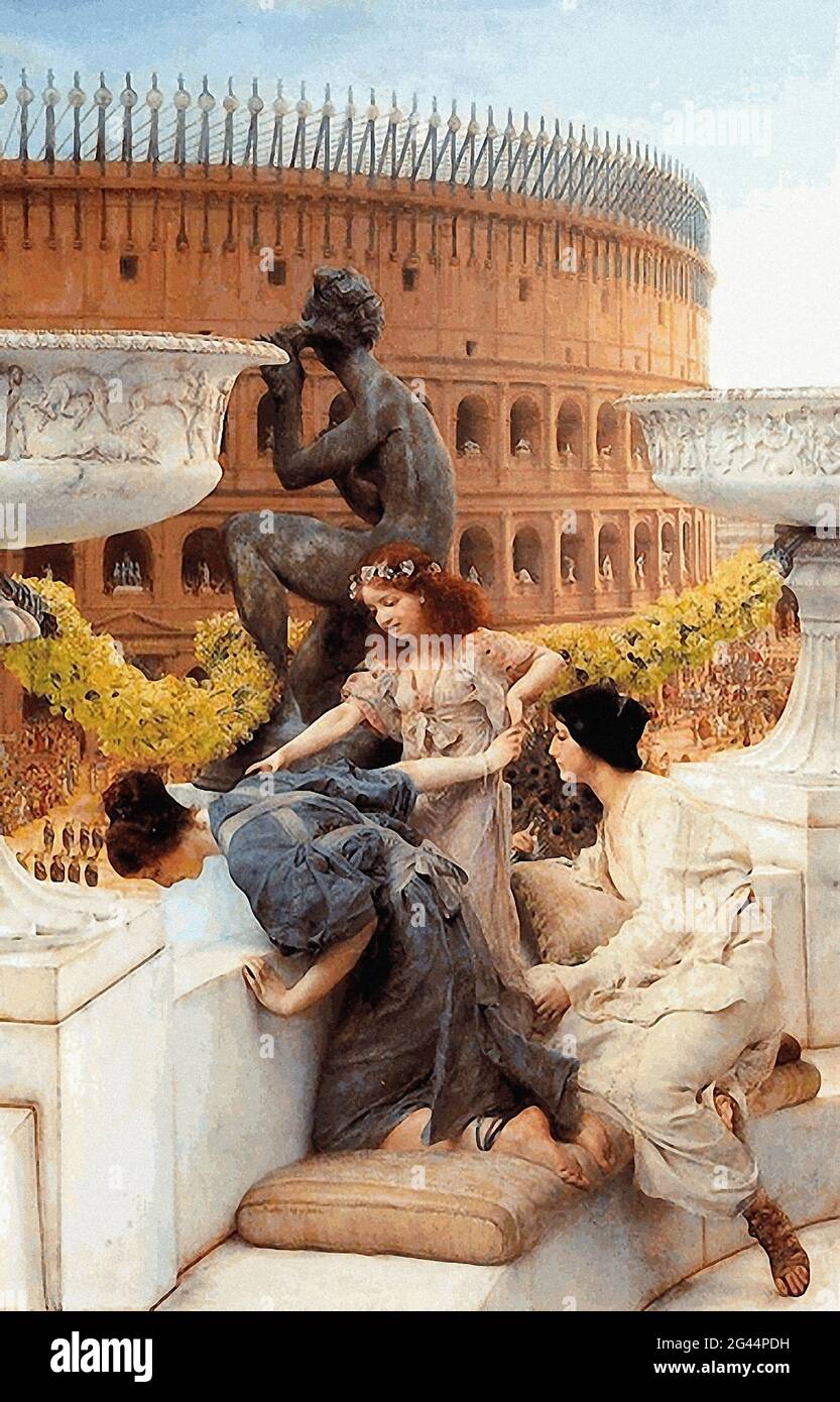 Lawrence Alma Tadema (1836-1912) - Colisée 1896 Banque D'Images