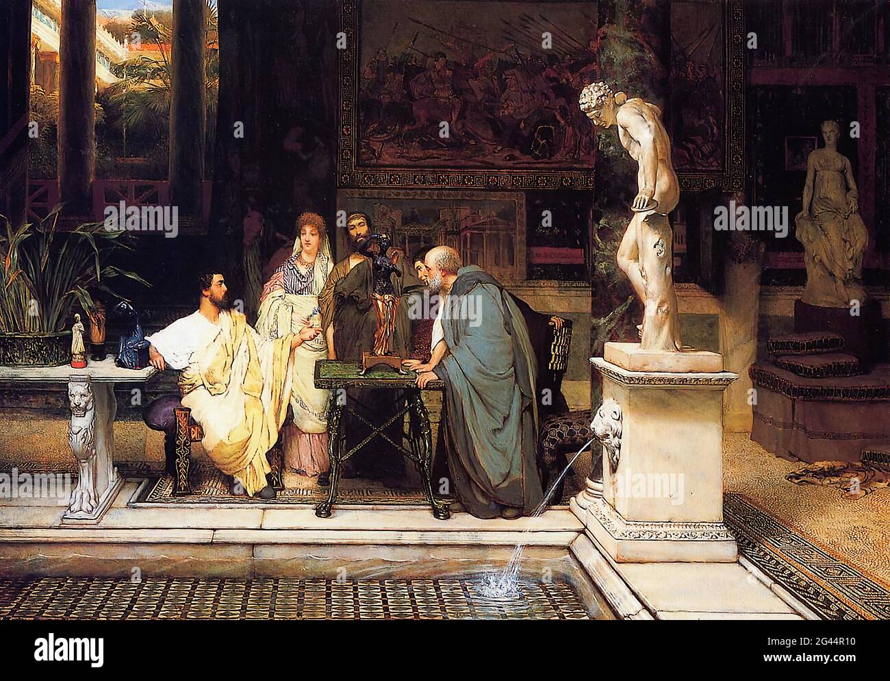 Lawrence Alma Tadema (1836-1912) - Lover d'art romain 1868 Banque D'Images