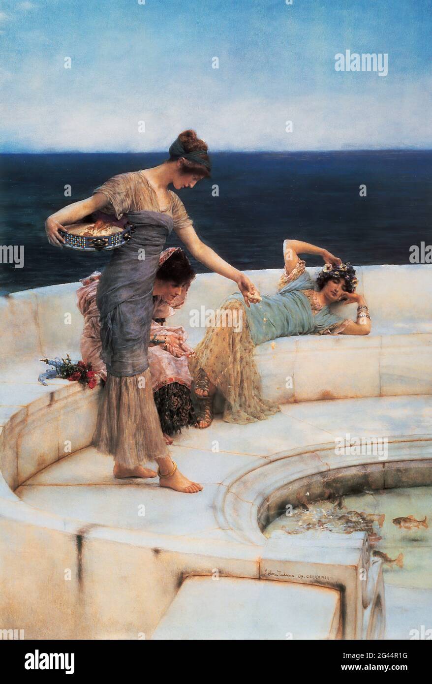 Lawrence Alma Tadema (1836-1912) - Favoris de l'argent 1903 Banque D'Images