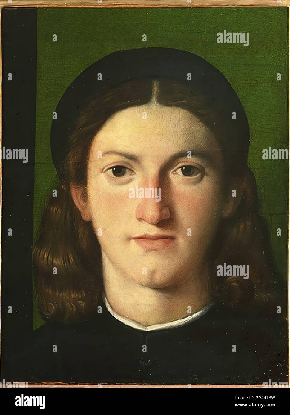 Lorenzo Lotto - Portrait d'un jeune homme 02 Banque D'Images