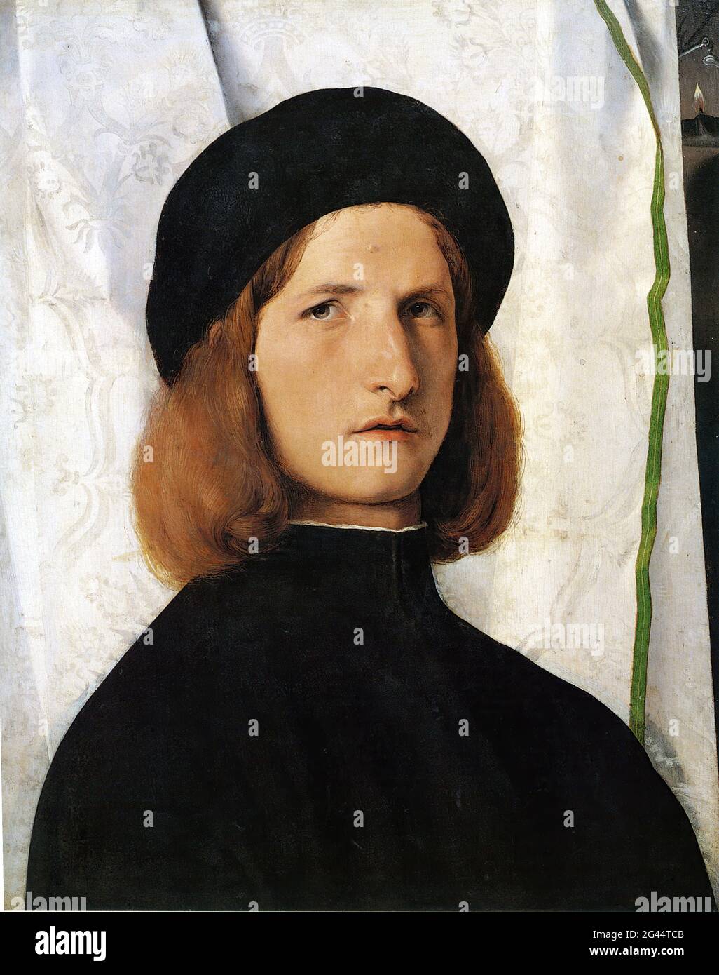 Lorenzo Lotto - Portrait d'un jeune homme 01 Banque D'Images