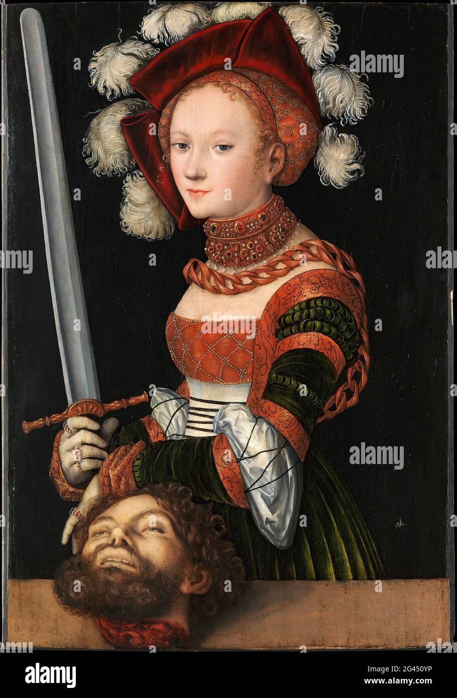 Lucas Cranach l'aîné - judith avec la tête de holofernes 01 Banque D'Images