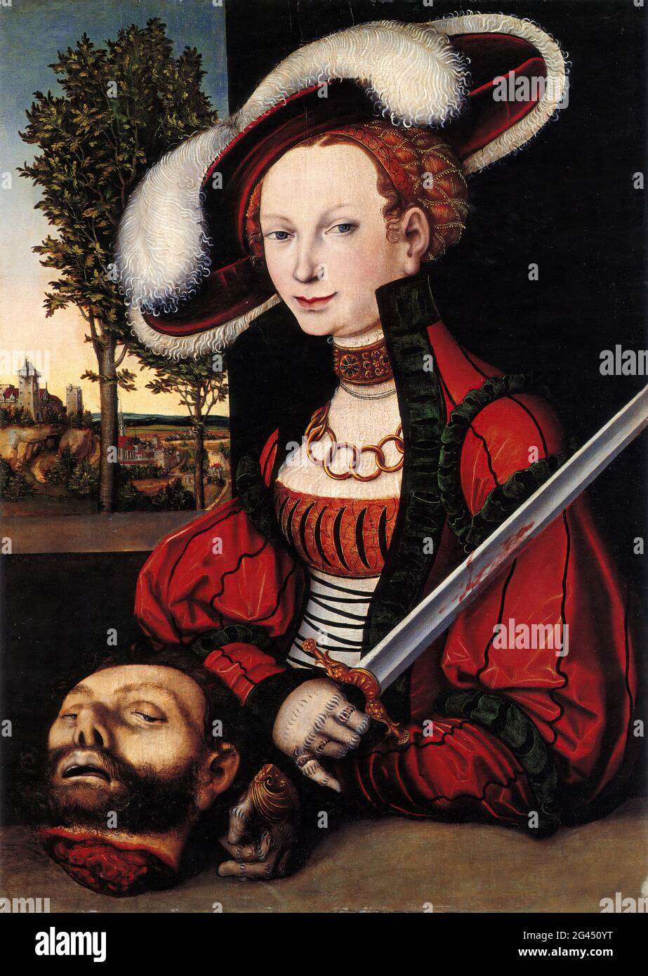 Lucas Cranach l'aîné - Judith avec le chef de Holofernes 02 Banque D'Images
