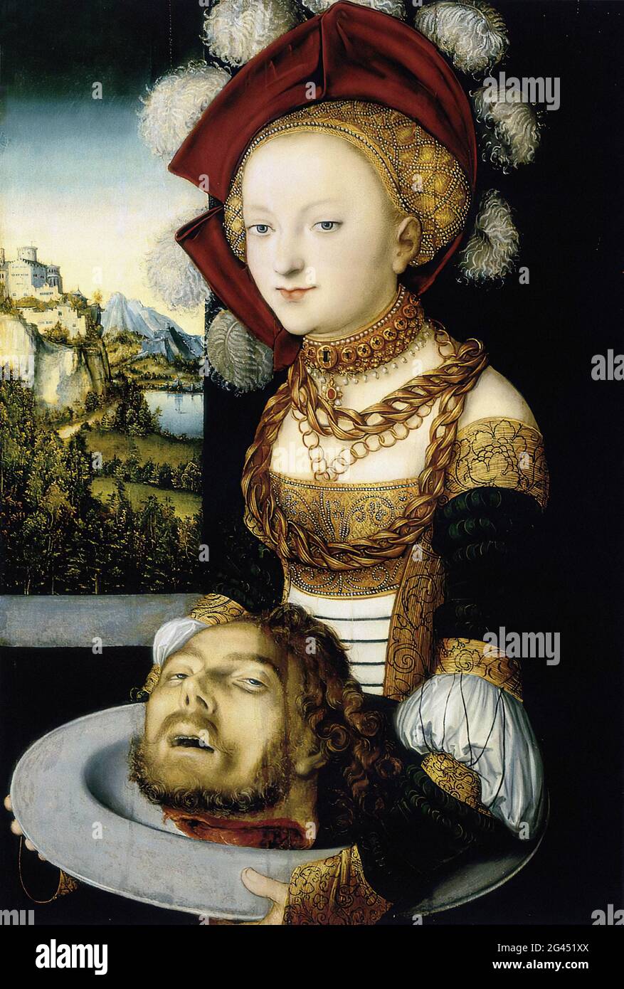 Lucas Cranach l'aîné - Salome C 1530 Banque D'Images