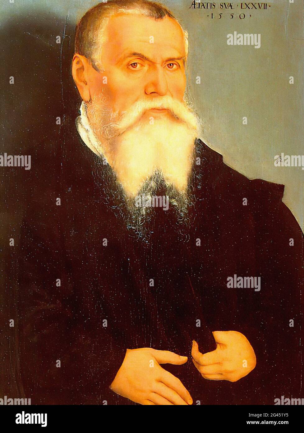 Lucas Cranach l'aîné - Auto-portrait Lucas Cranach l'aîné 1550 Banque D'Images