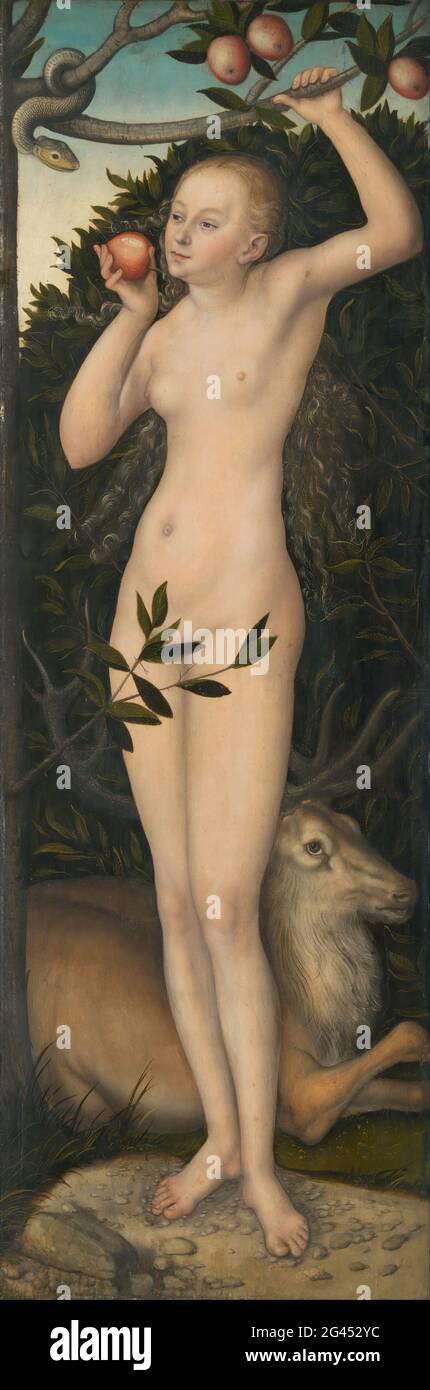 Lucas Cranach l'ancien - Eve Banque D'Images