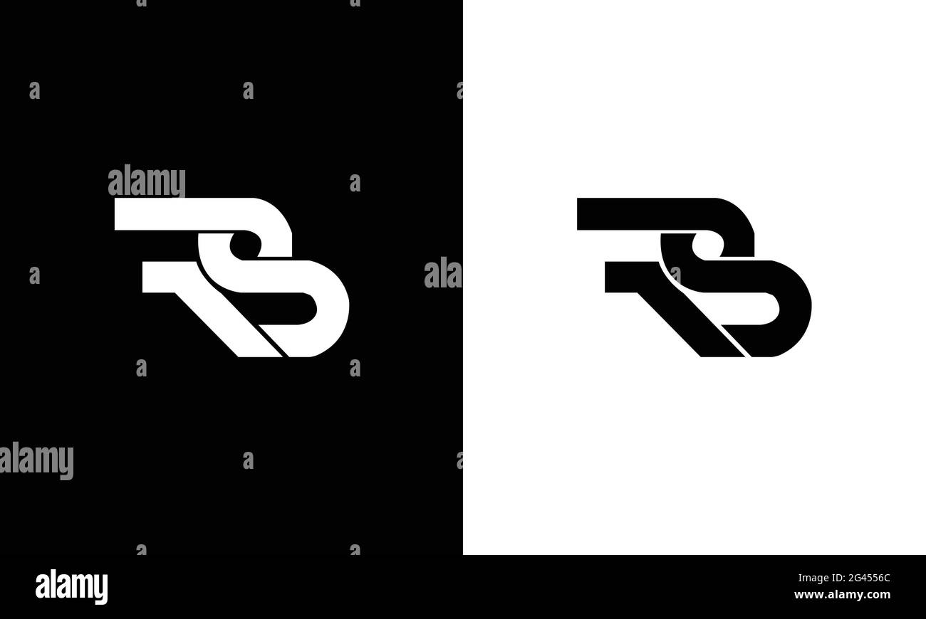 Icône RS RB Letter Business logo Design Illustration de Vecteur